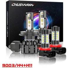 Shein Renegade 2014-On H4 H11 LED White Fog Light Bulbs Set