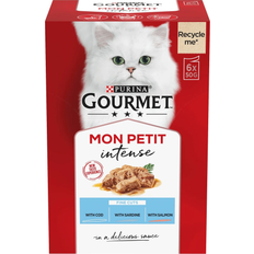 Purina Cats - Veterinary Diets Pets Purina Gourmet Mon Petit Intense Fish Variety with Cod Sardine & Salmon 50g 6-pack