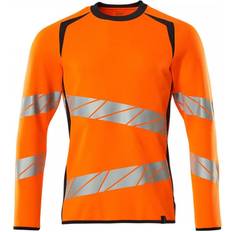 Mascot 19084-781 Accelerate Sweatshirt - Orange/Dark Navy