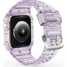 Tpu Watch Strap With Case For Apple Watch Series