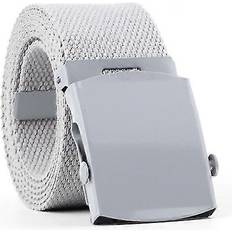Pink - Unisex Belts Furtalk Smooth Buckle Canvas Woven Belt - Pink