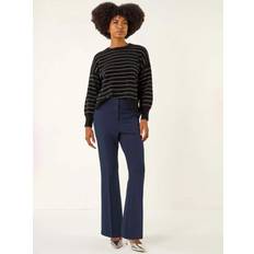 Natural Trousers Roman Bootcut Crepe Stretch Trousers - Navy