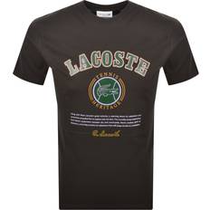 Lacoste Brun T-shirts Lacoste Bluser T-Shirts Blå Mørkebrun Grøn