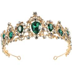 Crowns & Tiaras Vaguelly Tiara Green Headpiece Decoration