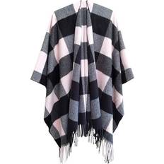 Checkered - Women Capes & Ponchos Aihontai Poncho Women Tartan - Thick