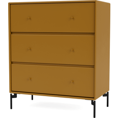 Orange Chest of Drawers Montana Furniture Carry with Leg Amber/Black Chest of Drawer 69.6x82.2cm