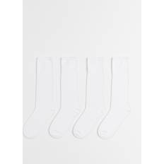 H&M School Knee Socks 4-pack - White (1086445002)