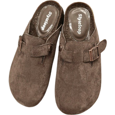 Fashionable Women's Mules Slippers - Brown