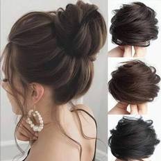 Shein Messy Donuts, Buns, Wigs, Fluffy And Naturally Elastic Buns, Synthetic Hair Extensions, Elegant And Natural Hair Accessories Suitable For Daily Use
