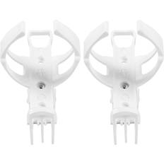 2 Pcs Bicycle Bottle Cage White Holder Rack