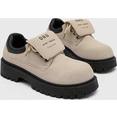 Beige Oxford Shein Fashion Men's Non-Slip Wear-Resistant Leather Shoes