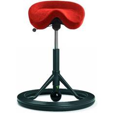 Rød Sadelstole Backapp Smart Alcantara Rød Med Sort Understel Sadelstol 81cm