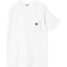 Carhartt WIP S/S Pocket Heart T-Shirt - White/Red