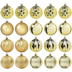 IKEA Vinterfint Ball Gold Christmas Tree Ornament 20pcs