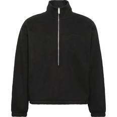 Calvin Klein Polyester Sweatere Calvin Klein Pullover Half Zip Sweatshirt - Sort