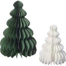 Paper Christmas Trees IKEA VINTERFINT Green/White Christmas Tree 20.5cm 2pcs