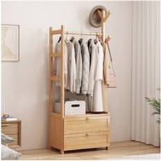 Natural Clothes Racks Living and Home Bamboo Garment Clothes Rack
