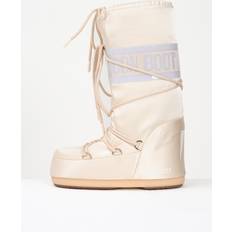 Hvid Gummistøvler Moon Boot Sko Dame Beige