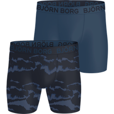Björn Borg Men's Sports Microfiber Boxer 2P Multipack - Blå