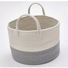 Laundry Baskets Kid's Room on sale Latitude Run Woven Basket Baby Kids Storage Clothes Hamper Laundry 25cm H x 40cm W x 40cm D