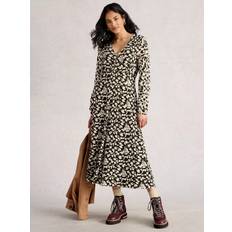 GOTS (Global Organic Textile Standard) - Women Dresses White Stuff Megan Jersey Dress - Black/Multi