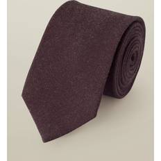 Ull Slipsar Charles Tyrwhitt Men's Burgundy Wool Tie Red