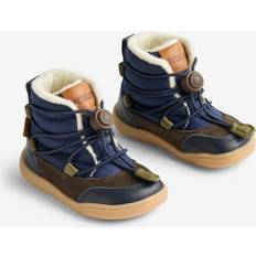 Uld Vintersko Børnesko Wheat Winterboot Milan Tex - Navy