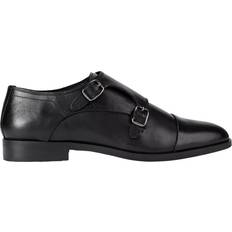Black Monks on sale Kurt Geiger Men's Formal Black Leather Monk Shoes