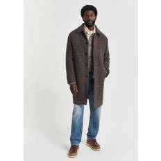 Brun - Herre Frakker Gant Wool Car Coat Mand Deep Brown Overgangsjakker Regular Fit - Herre