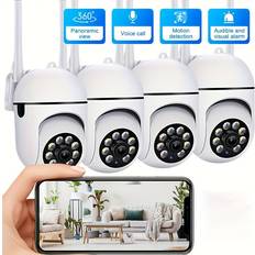 Temu White Audio Wireless Security Cameras