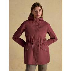 Waterproof Raincoat With Hood And Adjustable Waist - Red