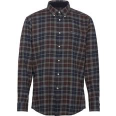 Multicoloured Shirts Barbour Fortrose Cotton Regular Fit Check Shirt - Blue