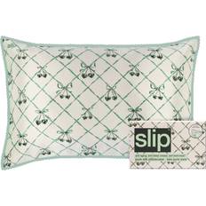 Gröna - Silke Sängkläder Slip Pure Silk Queen Pillowcase Lace Trim Örngott Grön (50.8x50.8cm)