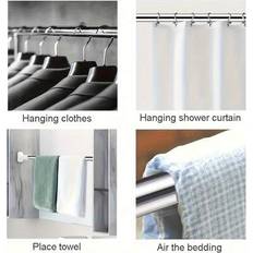 Shower Curtain Rods Shein Stainless Steel Telescopic Shower Curtain Rod