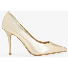 Women Heels & Pumps Kurt Geiger KG Nala Faux-Leather Heeled Courts - Gold