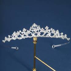 Crowns & Tiaras Temu Elegant Bridal Accessories Birthday Party Wedding Dress Headband Crown Set