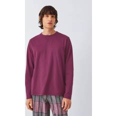 GOTS (Global Organic Textile Standard) Sleepwear John Lewis Organic Cotton Plain Check Pyjama Set - Red Berry
