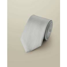 Men - Silk Ties Charles Tyrwhitt Silk Textured Tie - Ice Blue