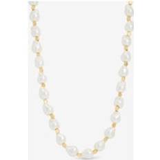 Pearl Necklaces Jon Richard Women's Gold Plated Pearl T Bar Necklace