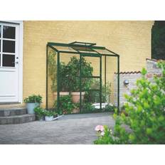 Vægdrivhuse på tilbud Halls Greenhouses Altan 3 1.3m² 3mm Aluminium Glas