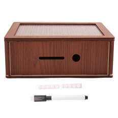 Wooden Money Box Piggy Bank With Marker 8000