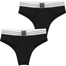 Björn Borg Bomull Trosor Björn Borg Original Highwaist Briefs 2-Pack - Svart