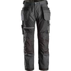 Snickers Workwear 6214 RuffWork Trousers Holster Pockets Steel Grey/Black
