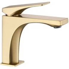 Gold Basin Taps REA Washbasin Faucet Joe Brushed Gold