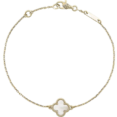 Van Cleef & Arpels Sweet Alhambra Bracelet - Gold/White