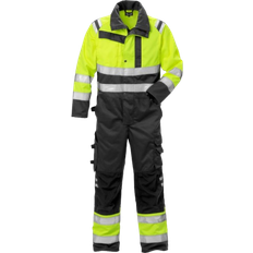 Fristads Herr Arbetsoveraller Fristads 8026 GPLU High Vis Coverall - Yellow/Black