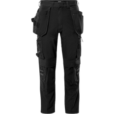 Fristads Kansas Unisex Arbetsbyxor Fristads Kansas 2596 GLWS Craftsman Stretch Trousers - Black
