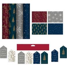 4 Rolls Christmas Wrapping Paper 4M 16 Tags