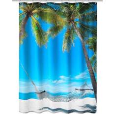 Återvunna material Duschdraperier Kleine Wolke Multi Bahamas 180x200 cm