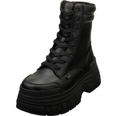 Buffalo Ankle Boots Buffalo Fusion Mid Vegan Womens Ankle Boots - Black